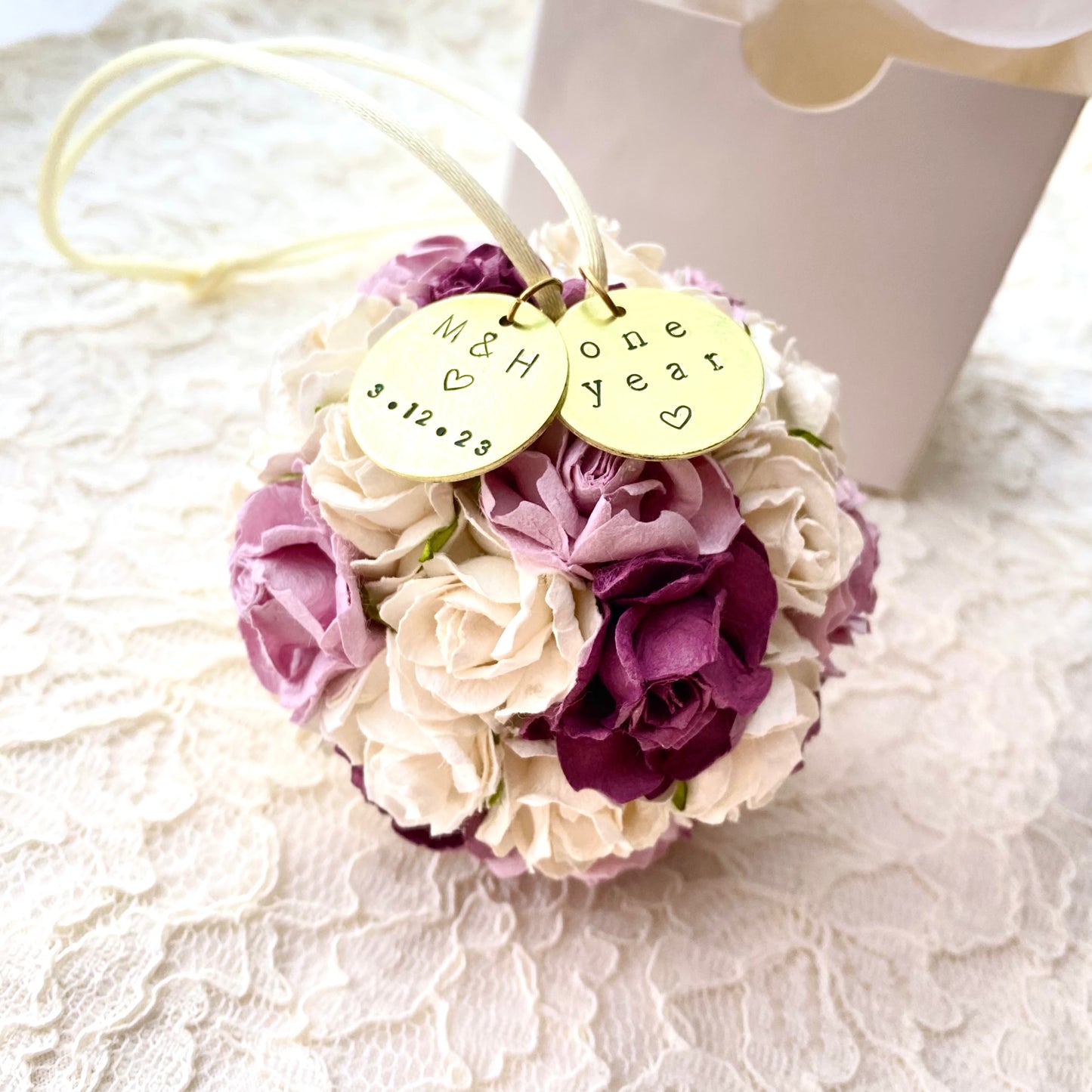 Custom Color Wedding & Engagement Ornaments