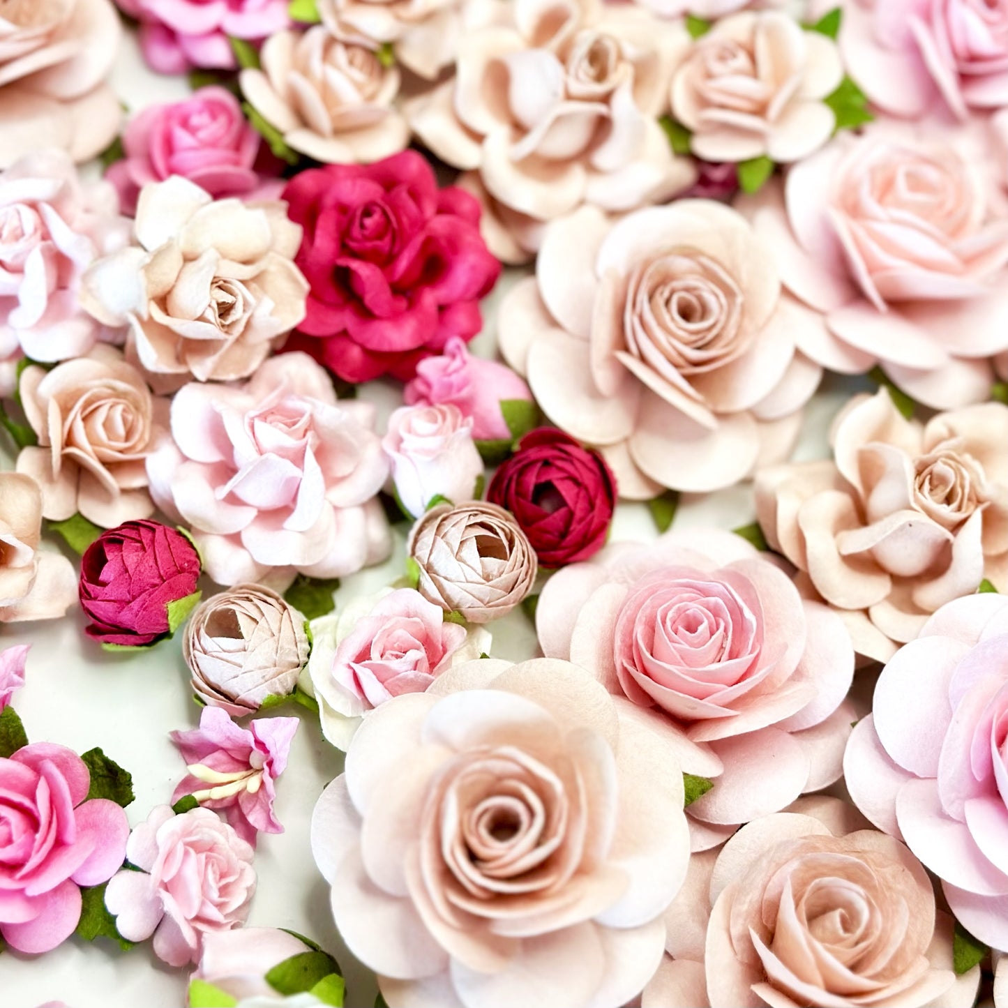 Wedding Flower Craft Kit | 100 Pink Paper Flowers