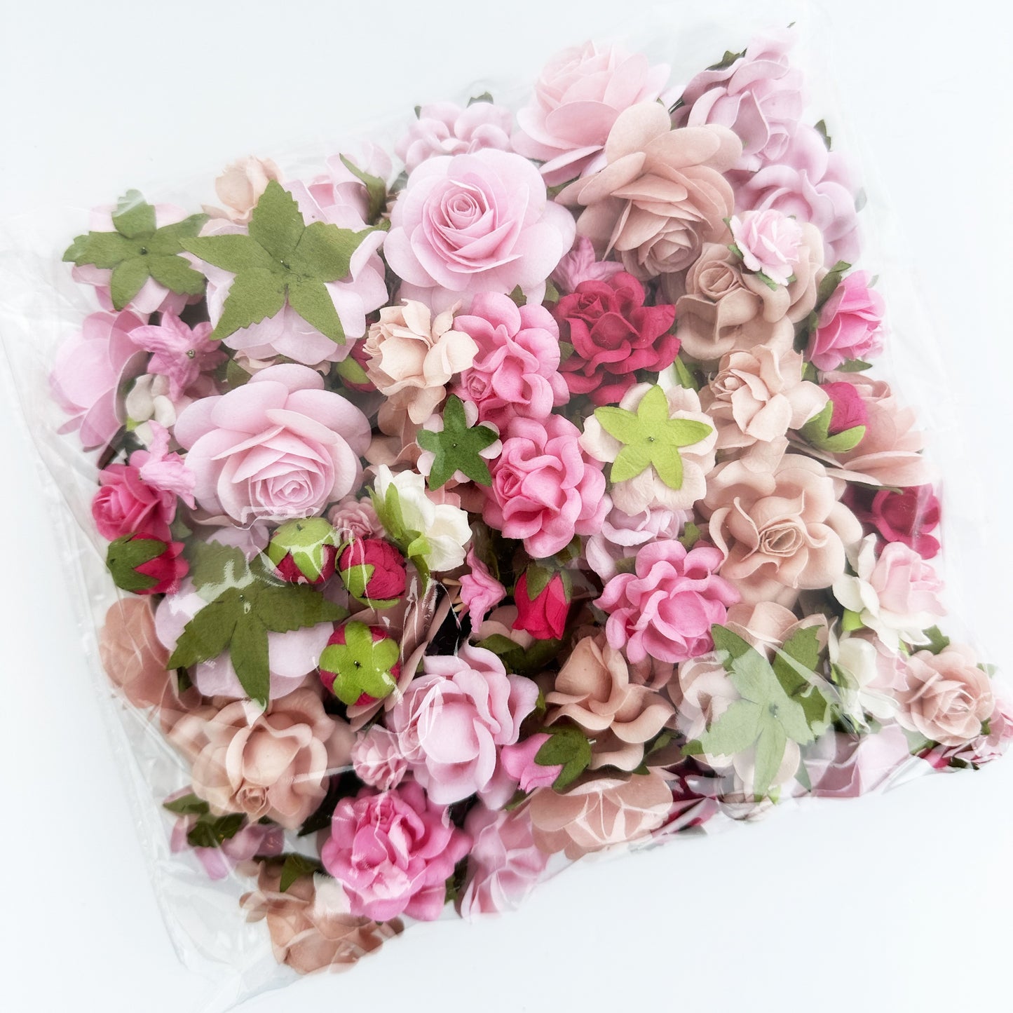 Wedding Flower Craft Kit | 100 Pink Paper Flowers