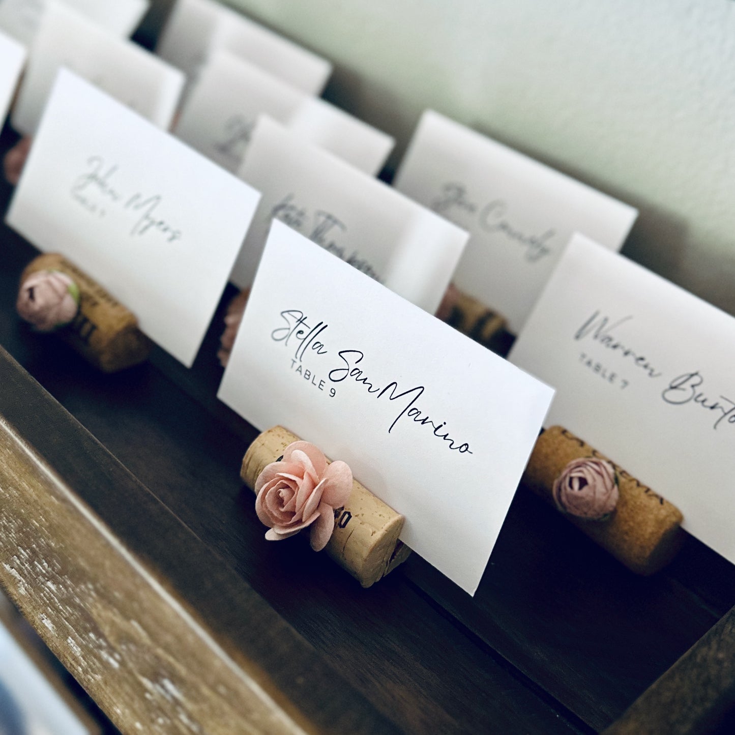 Printed Wedding Place Cards