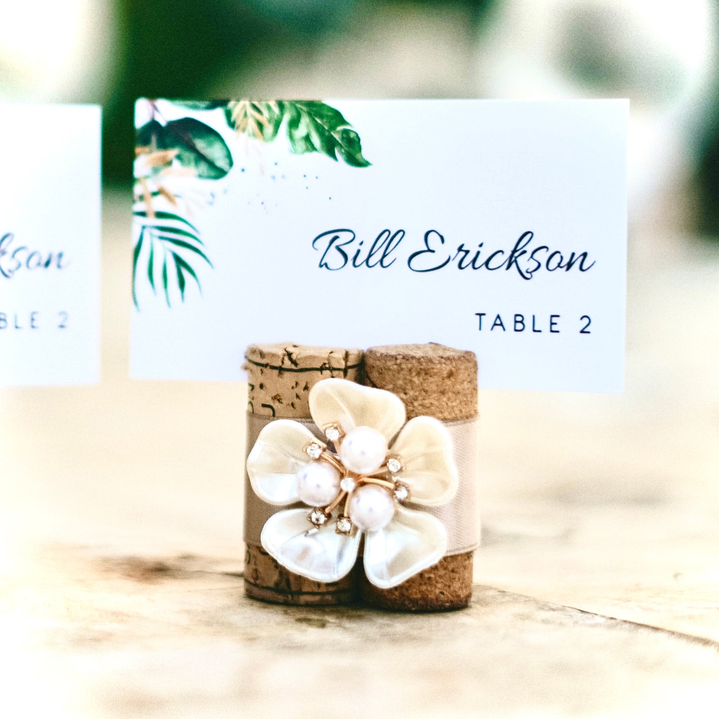 tropical wedding decor