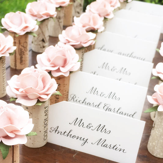 Wedding Place Card Holder | 32 Custom Colors, Rush Shipping Available