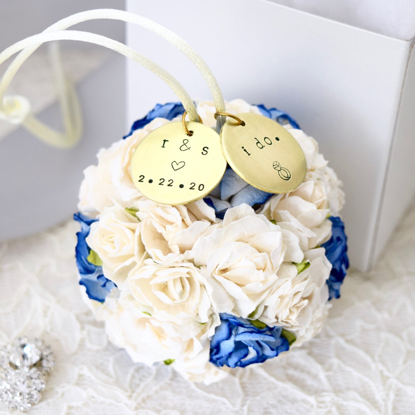 Custom Color Wedding & Engagement Ornaments