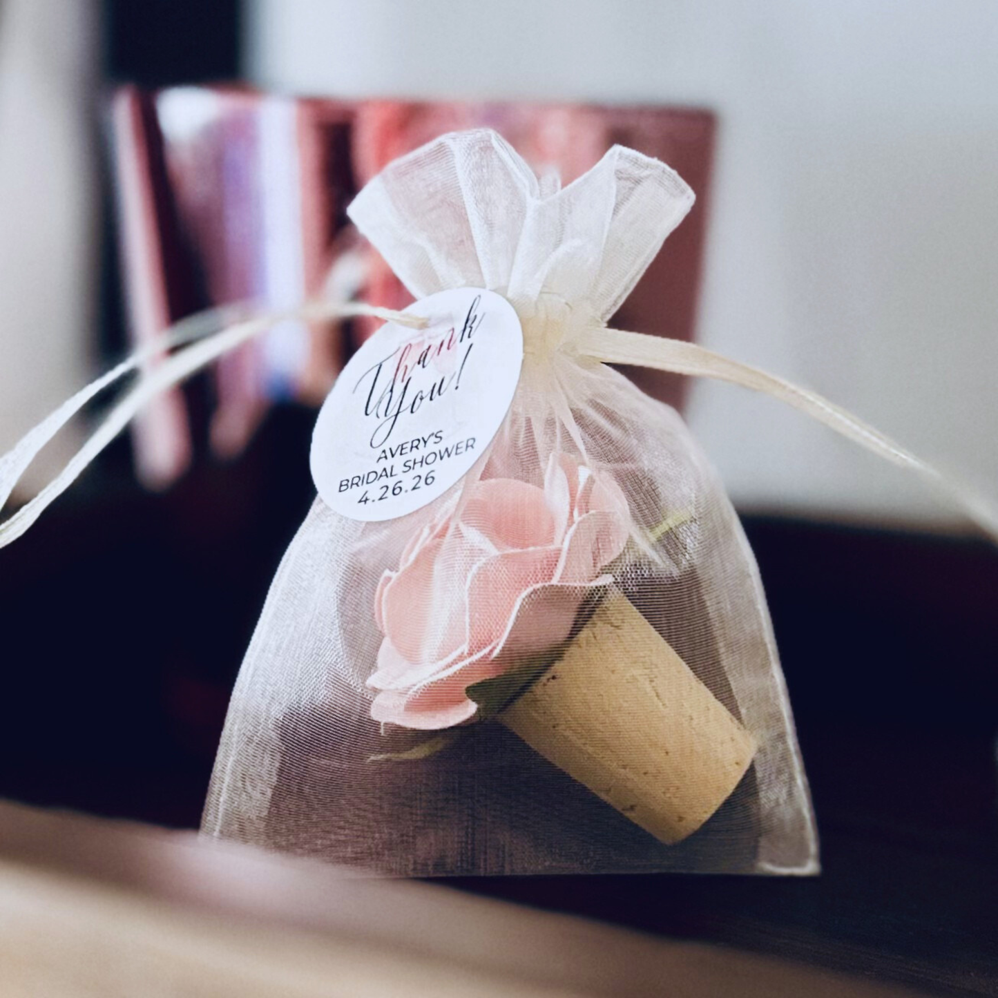 Flower Bottle Stopper Wedding Favors