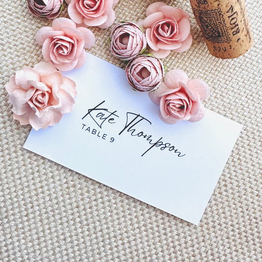 Printed Wedding Place Cards