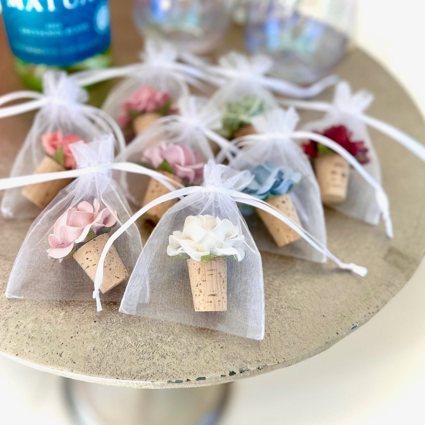 wine theme bridal shower favors