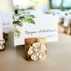 tropical place cards