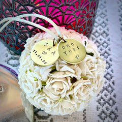 One Year Paper Anniversary Gift | Personalized Wedding Ornament