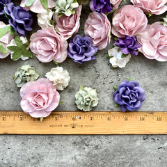 Wedding Flower Craft Kit | 100 Purple Paper Flowers