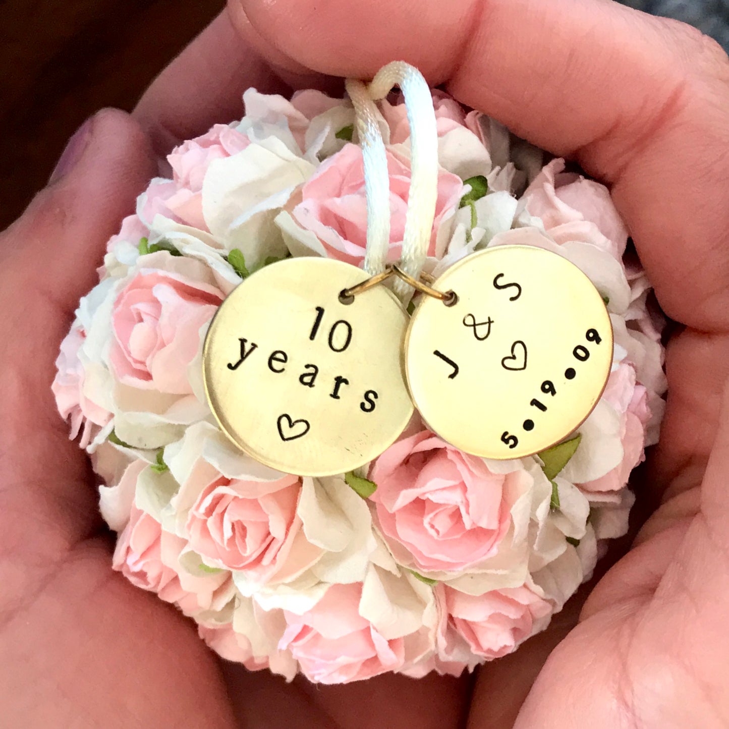 Personalized 25 Year Anniversary Christmas Ornament