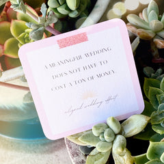 FREE GIFT | Wedding Planning Affirmation Cards for VAULT Members