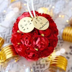 Personalized 25 Year Anniversary Christmas Ornament