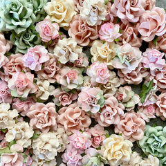 Wedding Flower Craft Kit | 100 Blush Pink Paper Flowers