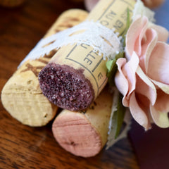vintage wine cork place card holder