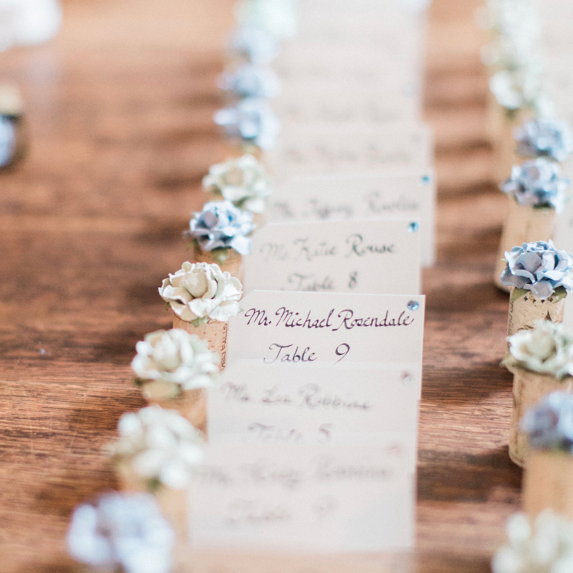 succulent place card holders Succulent Wedding Place Card Holders & Printed Guest Names – Kara's Vineyard Wedding