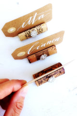 rustic wedding place card holder
