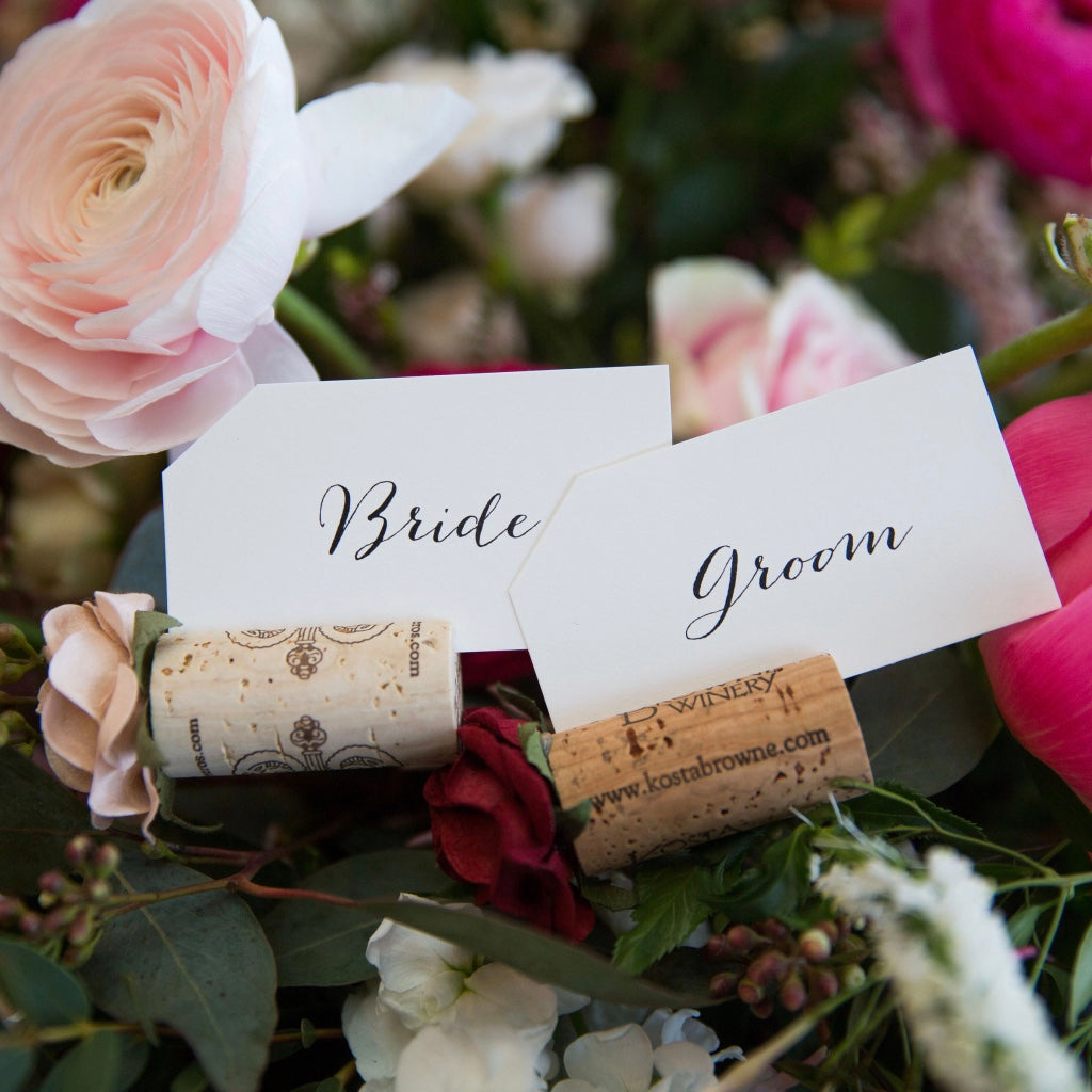 Rustic Wedding Flower Place Card Holder